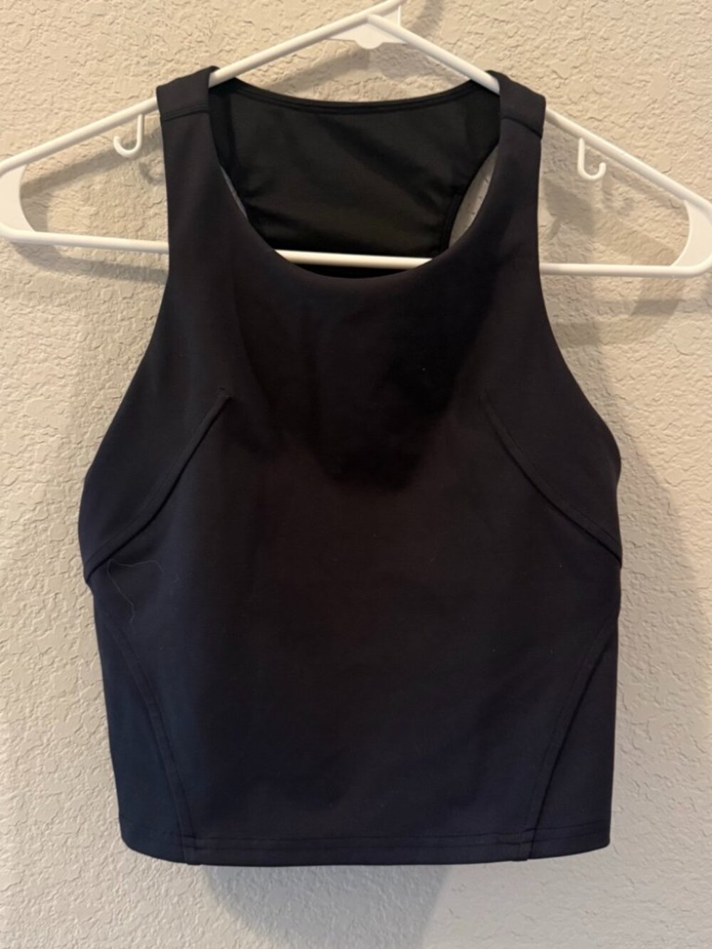 Lululemon Black Crop Tank Top Size 6